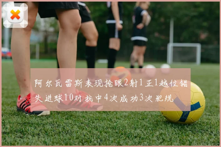 阿尔瓦雷斯表现抢眼2射1正1越位错失进球10对抗中4次成功3次犯规
